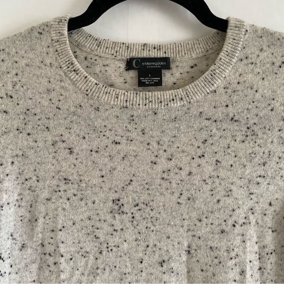 C by Bloomingdale’s Confetti Cashmere Sweater Size S - Picture 2 of 8